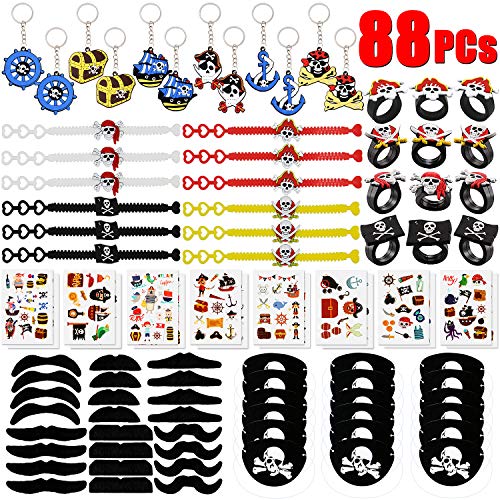 BabyCareV 88Pcs Piraten Mitgebsel Set Piraten Party zubehör Piraten Schlüsselanhänger Piraten Ringe Piraten Armband Piraten Tattoos für Kindergeburtstag Halloween Preise BabyCareV 88Pcs Piraten Mitgebsel Set Piraten Party zubehör Piraten Schlüsselanhänger Piraten Ringe Piraten Armband Piraten Tattoos für Kindergeburtstag Halloween Preise von BabyCareV