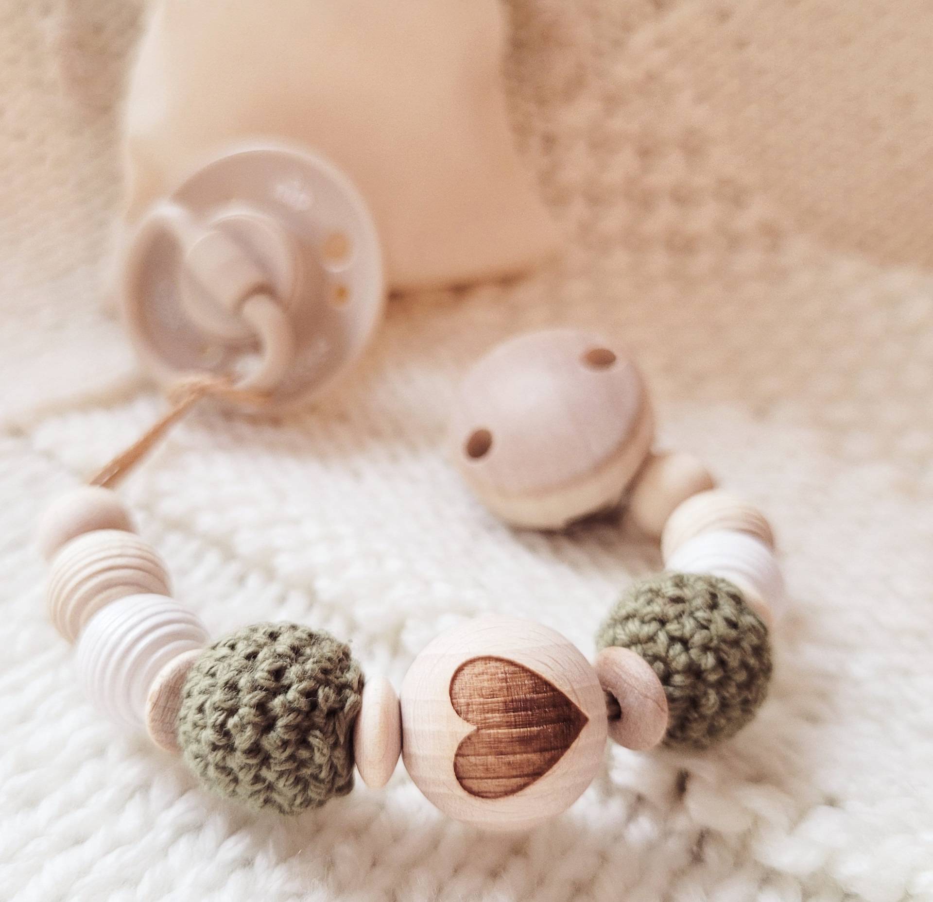 Schnullerkette Schlicht, Beige, Armygrün, Junge, Mädchen, Babygeschenk, Geschenk Zur Geburt, Taufe, Babyshower, Neugeborene, Baby Schnullerkette Schlicht, Beige, Armygrün, Junge, Mädchen, Babygeschenk, Geschenk Zur Geburt, Taufe, Babyshower, Neugeborene, Baby von BabyKimba