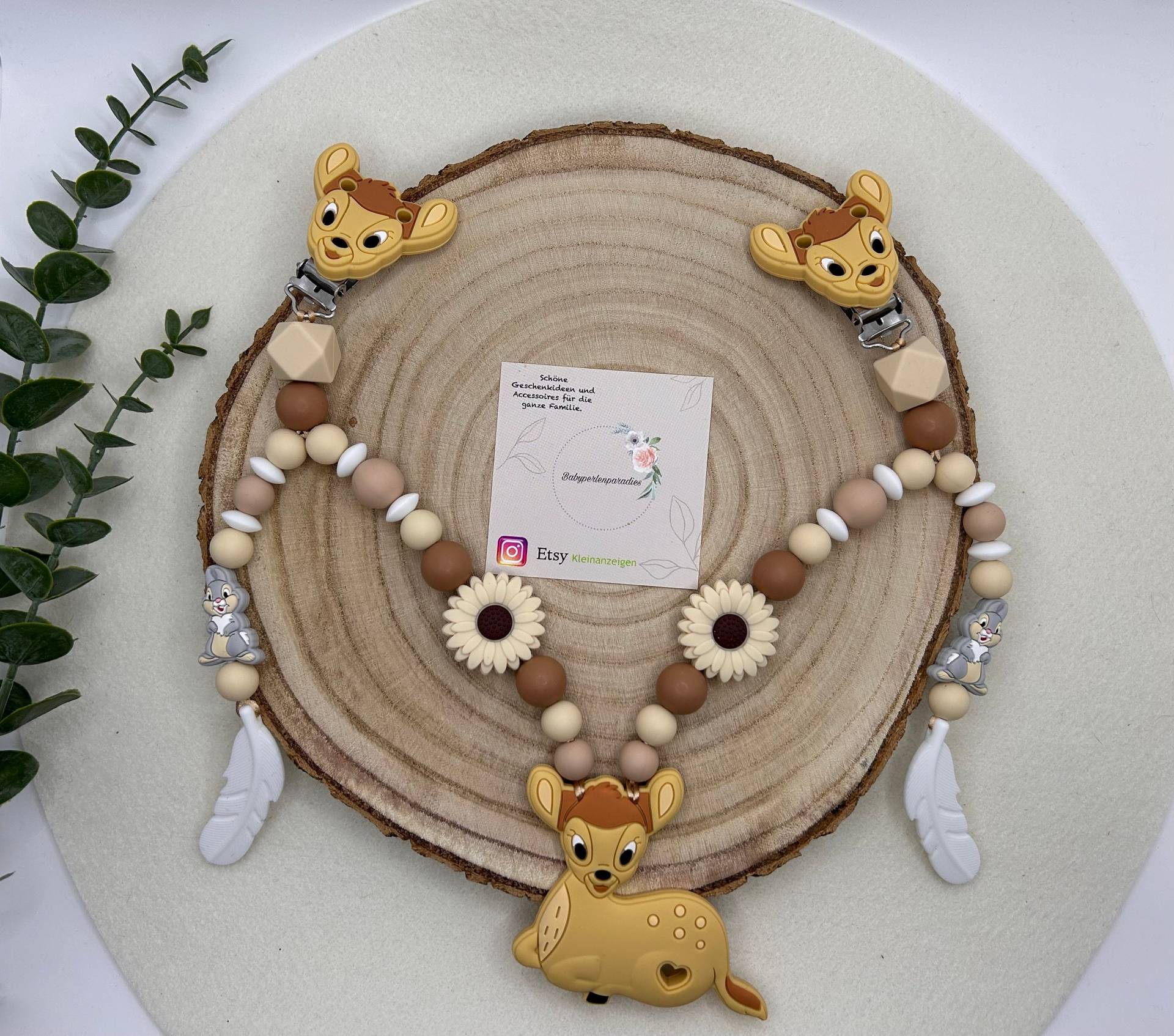 Kinderwagenkette, Kinderwagen Accessoires, Reh, Bambi, Hase, Kinderwagen, Geschenkidee Zur Geburt Kinderwagenkette, Kinderwagen Accessoires, Reh, Bambi, Hase, Kinderwagen, Geschenkidee Zur Geburt von Babyperlenparadies