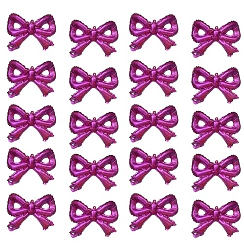 20 Stück Hot Pink Bow Nylon Ballons für Geburtstagsdekorationen – Wiederverwendbare Folienballons für Brautparty, Babyparty, Junggesellinnenabschied & Mädchen Themenparty Supplies 20 Stück Hot Pink Bow Nylon Ballons für Geburtstagsdekorationen – Wiederverwendbare Folienballons für Brautparty, Babyparty, Junggesellinnenabschied & Mädchen Themenparty Supplies von Babytree