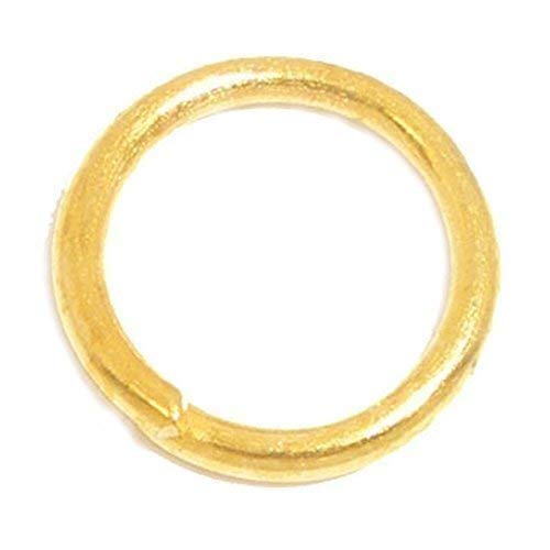 Bacabella 21763 Biegeringe 1mm x 10mm offen Gold (10 Stück) z.B. als Schmuckverbindung von Bacabella