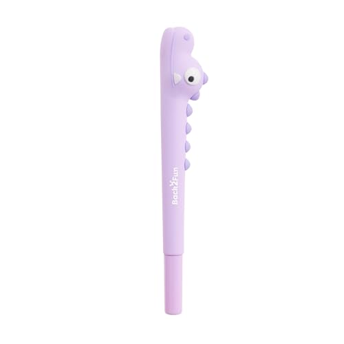 Back2Fun Kinder-Kugelschreiber mit Kappe und Krokodilmuster, blaue Tinte, 0,7 mm, weicher Schaft, lustiges Schreibwaren zum Schreiben, Zeichnen oder Verschenken, Schulmaterial oder für den von Back2Fun