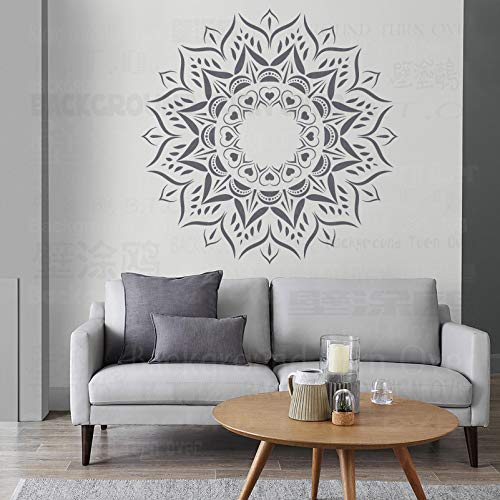 150cm Mandala Indian Arabic Ethnic Schablonen Mandala Schablonenfarbe Große Bodenbelag Vorlage Wiederverwendbare Fliesen Nische Wandmöbel Vorlagen Zu Mustern Für Dekorationsrahmen Wände Große Muster von BackgroundTurnOver