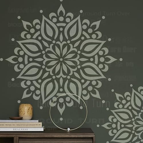 50 cm große, große, runde exotische Mandala-Schablonen zum Bemalen an der Wand, wiederverwendbare Vorlage, Gips, dekorative Möbeldekoration für Wände, Malerei, große Dekoration, Boden, Ziegelkitt 50 cm große, große, runde exotische Mandala-Schablonen zum Bemalen an der Wand, wiederverwendbare Vorlage, Gips, dekorative Möbeldekoration für Wände, Malerei, große Dekoration, Boden, Ziegelkitt von 壁涂鸥 BackgroundTurnOver