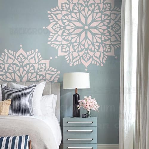70 cm große, große, runde exotische Schablonen mit Mandala-Blume, zum Dekorieren von Wänden an der Wand, Malerei, Dekoration, zum Bemalen, wiederverwendbarer Gips, Ziegel, Kühlschränke, Kitt 70 cm große, große, runde exotische Schablonen mit Mandala-Blume, zum Dekorieren von Wänden an der Wand, Malerei, Dekoration, zum Bemalen, wiederverwendbarer Gips, Ziegel, Kühlschränke, Kitt von 壁涂鸥 BackgroundTurnOver