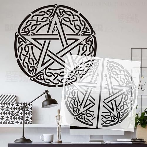70 cm runde Stern-Schablonen für Wände, zum Bemalen von Vorlagen, Malerei, Dekoration, Vorlage, wiederverwendbar, Möbel, groß an der Wand, dekorativ 70 cm runde Stern-Schablonen für Wände, zum Bemalen von Vorlagen, Malerei, Dekoration, Vorlage, wiederverwendbar, Möbel, groß an der Wand, dekorativ von 壁涂鸥 BackgroundTurnOver