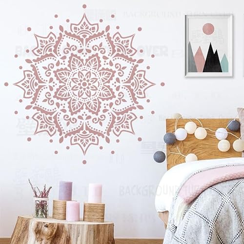 Mandala-Schablonen für Wände, Vorlagen an der Wand, zum Bemalen, wiederverwendbare Möbel, Dekorieren, Basteln, Dekoration, tragbar, Malerei, Gips, Vorlage, Ziegel, 90 cm Mandala-Schablonen für Wände, Vorlagen an der Wand, zum Bemalen, wiederverwendbare Möbel, Dekorieren, Basteln, Dekoration, tragbar, Malerei, Gips, Vorlage, Ziegel, 90 cm von 壁涂鸥 BackgroundTurnOver