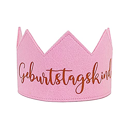 Bada Bing Filzkrone Geburtstagskind als Party Deko - Geburtstagskrone verstellbar für Kinder und Erwachsene - Filz Stoff Krone Geschenkidee für Kindergeburtstag - Stoffkrone für Jungen und Mädchen Bada Bing Filzkrone Geburtstagskind als Party Deko - Geburtstagskrone verstellbar für Kinder und Erwachsene - Filz Stoff Krone Geschenkidee für Kindergeburtstag - Stoffkrone für Jungen und Mädchen von Bada Bing