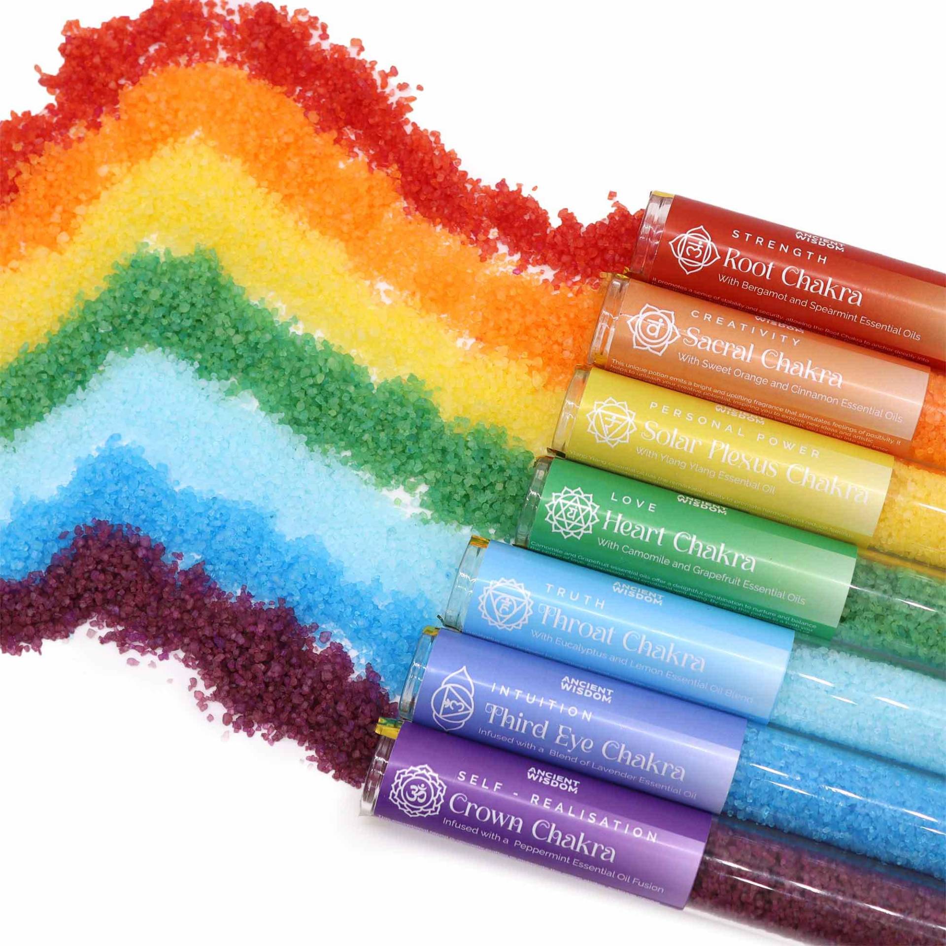 Chakra Badesalz, Aromatherapie Wellness Produkte, Geschenkset Wohlfühl Geschenkidee, Weihnachten Chakra Badesalz, Aromatherapie Wellness Produkte, Geschenkset Wohlfühl Geschenkidee, Weihnachten von BadebombenBoutique