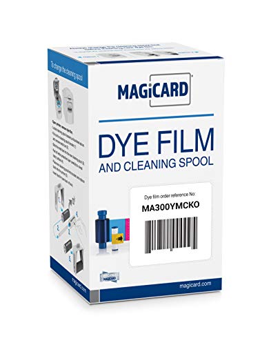 Magicard MA300YMCKO Farbband-Set (YMCKO, 300 Drucke) für Enduro, Rio Pro und Pronto Series Kartendrucker, direkt vom Hersteller von BadgePass