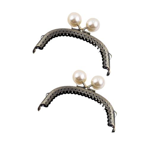 Badiman 2 Stück Rahmen für Geldbörsenverschluss, Kiss Lock, Ersatzbogen mit Perlenkopf für Taschen, 10.5 cm Badiman 2 Stück Rahmen für Geldbörsenverschluss, Kiss Lock, Ersatzbogen mit Perlenkopf für Taschen, 10.5 cm von Badiman