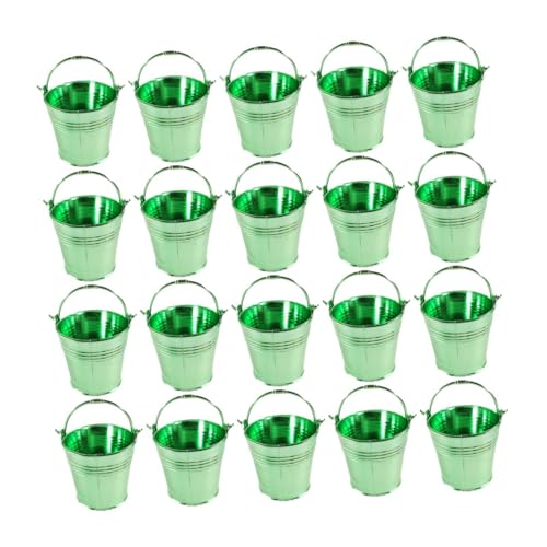 Badiman 20x Kleine Eimer für Süßigkeiten Als Partyzubehör, Grün Badiman 20x Kleine Eimer für Süßigkeiten Als Partyzubehör, Grün von Badiman