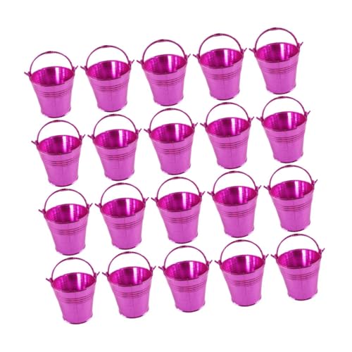 Badiman 20x Kleine Eimer für Süßigkeiten Als Partyzubehör, Rosenrot Badiman 20x Kleine Eimer für Süßigkeiten Als Partyzubehör, Rosenrot von Badiman
