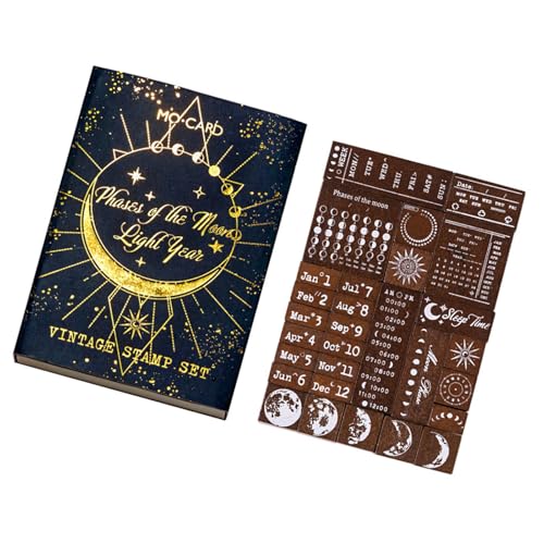 Badiman 29x Holz Stempel Geschenke Kunst Handwerk für Zeichnung Sammelalbum Schreibwaren von Badiman