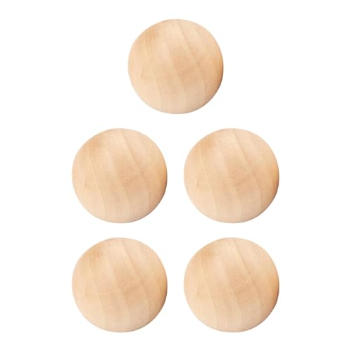 Badiman 5 Stück Holzkugeln Holzsphären Hartholzkugeln Dekokugeln Aus Massivem Holz Ohne Bohrung Zum Gestalten für Bastelarbeiten Und Fotorequisiten, 5cm Badiman 5 Stück Holzkugeln Holzsphären Hartholzkugeln Dekokugeln Aus Massivem Holz Ohne Bohrung Zum Gestalten für Bastelarbeiten Und Fotorequisiten, 5cm von Badiman