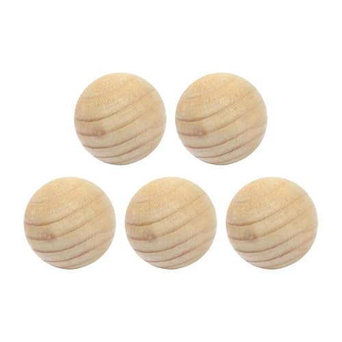 Badiman 5 Stück Holzkugeln Zum Bemalen, Dekokugeln, Durchmesser 7 Cm, für Deko Zum Basteln von Badiman