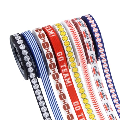 Badiman 8 Rollen Sportbänder DIY für Themenpartys, Haare, Jubelbögen, Geschenkverpackungen Badiman 8 Rollen Sportbänder DIY für Themenpartys, Haare, Jubelbögen, Geschenkverpackungen von Badiman