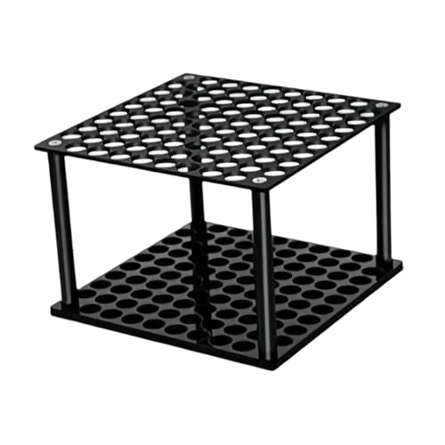 Badiman Acryl-Stifthalter für den Schreibtisch, 96 Löcher, Make-up-Pinsel-Organizer, Schwarz von Badiman