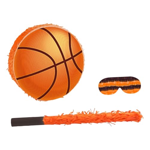 Badiman Basketball Piñata für Kindergeburtstage mit Stab Und Konfetti Aus Papier für Sportpartys Und Hochzeitsduschen von Badiman