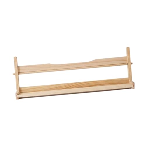 Badiman Crafts Holz Papierrollen Spender Bastelpapier Halter für Masking Und Kraftpapier Tischständer für Kunstbedarf Vintage Design mit Feiner Verarbeitung F, 52cm von Badiman