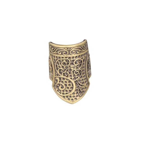 Badiman Fingerhut Als Antiker Fingerhutring Elegantes Stick Zubehör Und Bastelzubehör Aus Metall für Sticken Kreuzstich Und Als Geschenk für Nähfreunde, Bronze von Badiman