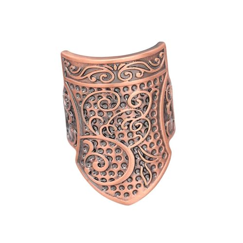 Badiman Fingerhut Als Antiker Fingerhutring Elegantes Stick Zubehör Und Bastelzubehör Aus Metall für Sticken Kreuzstich Und Als Geschenk für Nähfreunde, Rotbronze von Badiman