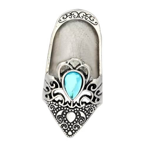 Badiman Fingerhut Fingerschutz Nähfingerhut Fingerring Und Nähwerkzeug in Antikem Stil Schützt Die Fingerkuppe für Nähprojekte Und Heimwerkerarbeiten, Silber von Badiman