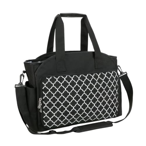 Badiman Garn Organizer Tasche mit Verstellbarem Gurt, Tragbar mit Handgriff, Große Tasche für Häkelnadeln, Schwarz Badiman Garn Organizer Tasche mit Verstellbarem Gurt, Tragbar mit Handgriff, Große Tasche für Häkelnadeln, Schwarz von Badiman