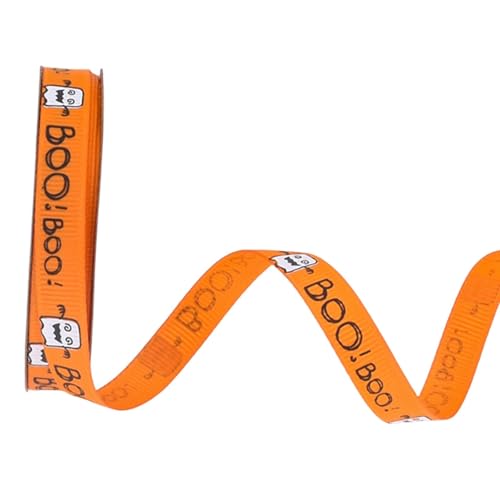 Badiman Halloween Band Dekoratives Geschenkband Aus Polyester für DIY Basteln Geschenkverpackung Partydekoration Handgemachte Deko, Orange Badiman Halloween Band Dekoratives Geschenkband Aus Polyester für DIY Basteln Geschenkverpackung Partydekoration Handgemachte Deko, Orange von Badiman