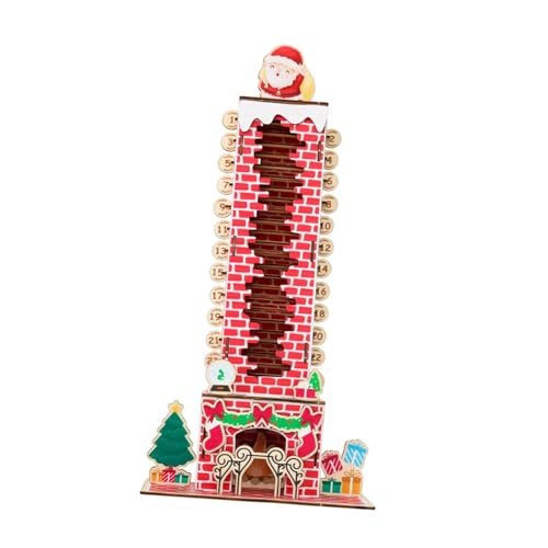 Badiman Holz Advent Kalender Urlaub Dekoration Tisch Herzstück 24 Tage für von Badiman