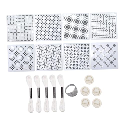 Badiman Japanisches Kreuzstich Set, Fingerhut Materialien Zum Quilten von Kleidungsstücken, Basteln Badiman Japanisches Kreuzstich Set, Fingerhut Materialien Zum Quilten von Kleidungsstücken, Basteln von Badiman