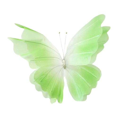 Badiman Künstlicher Schmetterling Als Riesige Blumendekoration Aus Netzstoff Große Dekoration für Die Oder Als Hintergrund bei Hochzeiten Und Zuhause, GrÜn Badiman Künstlicher Schmetterling Als Riesige Blumendekoration Aus Netzstoff Große Dekoration für Die Oder Als Hintergrund bei Hochzeiten Und Zuhause, GrÜn von Badiman