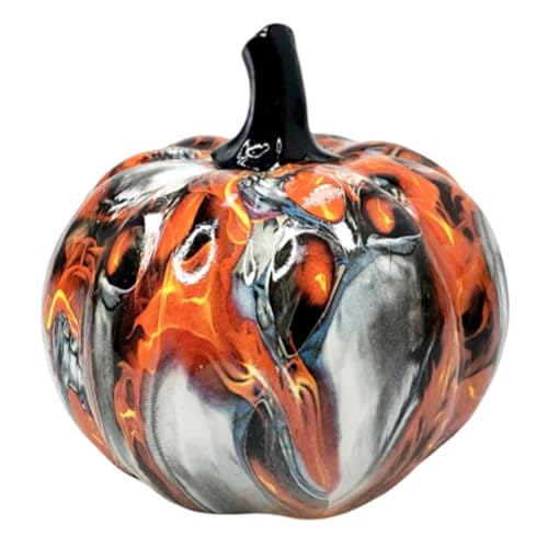 Badiman Kürbisfigur Als Harzfigur für Herbstdekoration Und Schreibtisch Ornament Tischdekoration Aus Leichtem Und Bruchsicherem Material für Wohnzimmer Schre, Rot, S Badiman Kürbisfigur Als Harzfigur für Herbstdekoration Und Schreibtisch Ornament Tischdekoration Aus Leichtem Und Bruchsicherem Material für Wohnzimmer Schre, Rot, S von Badiman