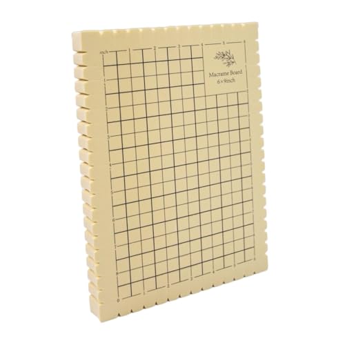 Badiman Macrame Board Praktische Gitterplatte mit Anleitung Zum Knüpfen von Armbändern Und Schmuck für DIY Projekte Zuhause, 19.1 X 26.6 cm von Badiman