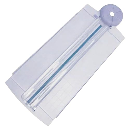 Badiman Papierschneider Trimmer Bastelschneider Schneidwerkzeug Lineal mit Leichtgängiger Bedienung Und Langlebiger Bauweise für Kreative Projekte Fotoalbum P, Violett von Badiman