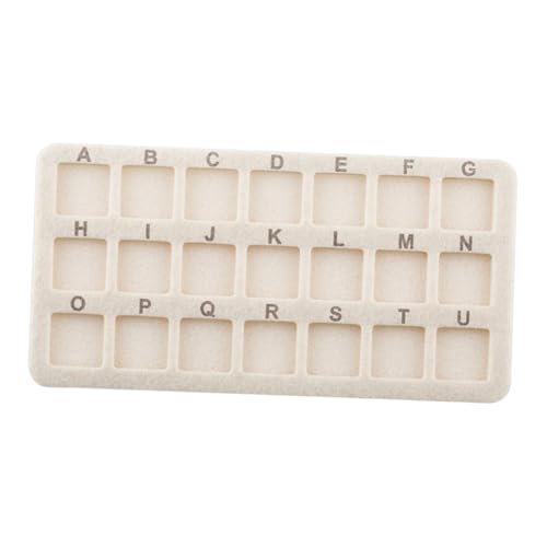 Badiman Perlenmatte mit 21 Fächern, Organizer für DIY Projekte, Perlenbrett Zur Herstellung von Schmuck, Beige Badiman Perlenmatte mit 21 Fächern, Organizer für DIY Projekte, Perlenbrett Zur Herstellung von Schmuck, Beige von Badiman