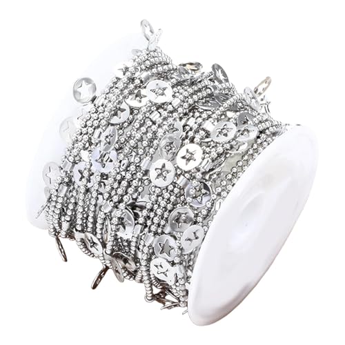 Badiman Sternketten für Damen, Edelstahl, Zur Schmuckherstellung, für Armbanddekoration von Badiman