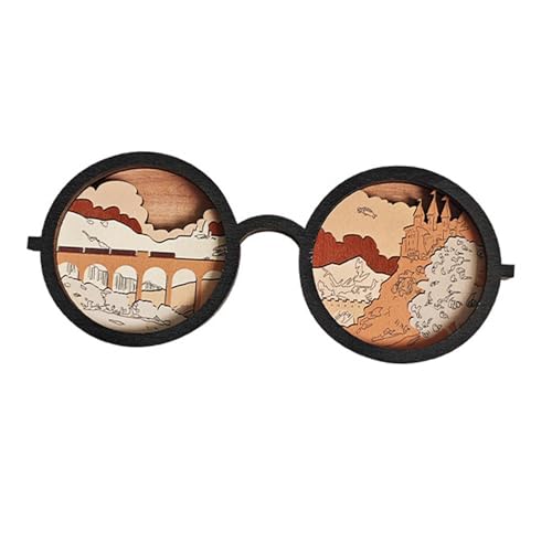 Brillenhalter Als Praktischer Brillenständer Aus Holz Eine Ästhetische Holzfigur Und Brillenablage mit Künstlerischem Detail für Bücherregal Und, M Brillenhalter Als Praktischer Brillenständer Aus Holz Eine Ästhetische Holzfigur Und Brillenablage mit Künstlerischem Detail für Bücherregal Und, M von Badiman