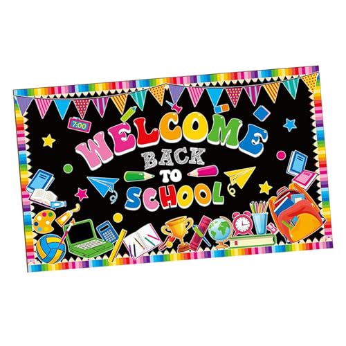 Generic Schulanfang Banner Als Fotohintergrund Und Partydekoration Großer Wandschmuck Aus Leichtem Polyestergewebe für Die Pinnwand Dekoration Im Kindergarten, Style B von Badiman