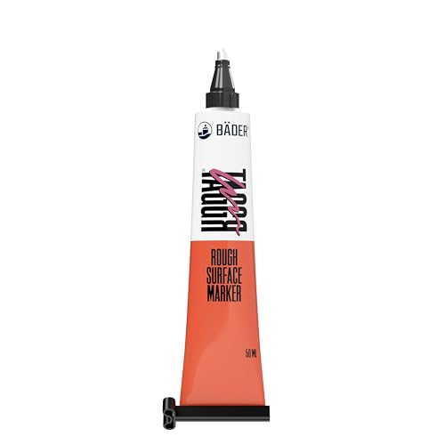 Bäder Lackfabrik TAGGR® Rough Surface Marker Pink - Tubenmarker 50ml, Industriemarker, Lackmarker Permanent, Signierpaste, Markierungsstift für Raue Oberflächen von Bäder