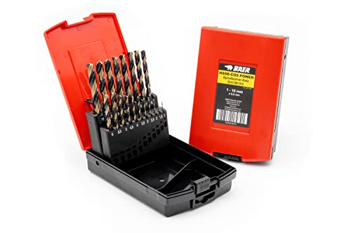 Baer Spiralbohrer Set POWER HSSE 1-10 mm Bohrer Set - Rohre Bleche Edelstahl VA INOX - Spiralbohrersatz - Spiralbohrerset - Bohrerset - Bohrersatz Baer Spiralbohrer Set POWER HSSE 1-10 mm Bohrer Set - Rohre Bleche Edelstahl VA INOX - Spiralbohrersatz - Spiralbohrerset - Bohrerset - Bohrersatz von Baer