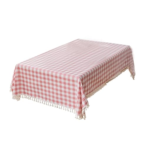 Baeroprki 1 Stück Rosa Girly-Tischdecke, Tischdecke für Kaffee, Hochzeitsdekoration, Niedliche Tischdecke (140 X 200 cm) von Baeroprki