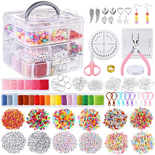 Baeroprki 12 Arten Freundschafts Armband Kit mit Schnur und Buchstaben Perlen, Farbe Stick Garn, Elastische Schnur, Flechtscheibe, Erkenntnisse für Freundschafts BäNder, Schmuck Herstellung Baeroprki 12 Arten Freundschafts Armband Kit mit Schnur und Buchstaben Perlen, Farbe Stick Garn, Elastische Schnur, Flechtscheibe, Erkenntnisse für Freundschafts BäNder, Schmuck Herstellung von Baeroprki
