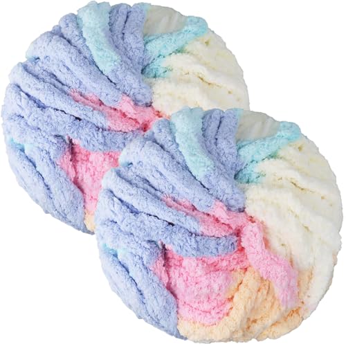 Bafeil Chunky Yarn Dicke Wolle zum Handstricken 500g, Flauschige Chenille Wolle zum Häkeln, XXL Wolle Grobstrick Weiches Wollgarn für Decke, Kissen, Schal, Perfekt für Armstricken, DIY Handarbeite Bafeil Chunky Yarn Dicke Wolle zum Handstricken 500g, Flauschige Chenille Wolle zum Häkeln, XXL Wolle Grobstrick Weiches Wollgarn für Decke, Kissen, Schal, Perfekt für Armstricken, DIY Handarbeite von Bafeil