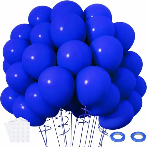 Luftballons Blau 120 Stück 12 Zoll Latex Ballons für Geburtstag, Hochzeit, Weihnachten party Deko (Blau) von Bafiwu