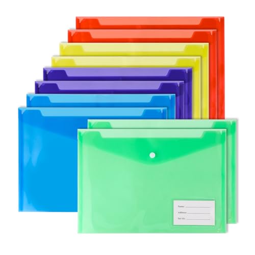10 Stück Dokumententasche A4, Ordner mit Etikettentaschen, Effiziente Lagerung, vielfältige Einsatzmöglichkeiten, Perfekt für Schule, Büro, Zuhause und Reisen. 10 Stück Dokumententasche A4, Ordner mit Etikettentaschen, Effiziente Lagerung, vielfältige Einsatzmöglichkeiten, Perfekt für Schule, Büro, Zuhause und Reisen. von Bafumiu