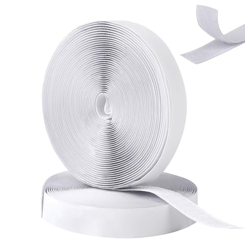 Klettband Selbstklebend, 20mm Breit, 8 Meter, Doppelseitig Klebendes Klettverschluss Band - Hergestellt aus langlebigen Materialien, Feuchtigkeits und wetterfest. Klettband Selbstklebend, 20mm Breit, 8 Meter, Doppelseitig Klebendes Klettverschluss Band - Hergestellt aus langlebigen Materialien, Feuchtigkeits und wetterfest. von Bafumiu