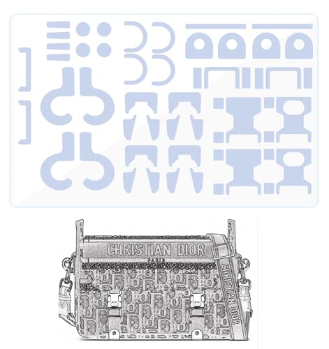 BagArmor Hardware Schutzfolie, kompatibel mit Diorcamp Klein, Geldbörse Hardware Aufkleber Transparent, Anti-Kratzer, Klar BagArmor Hardware Schutzfolie, kompatibel mit Diorcamp Klein, Geldbörse Hardware Aufkleber Transparent, Anti-Kratzer, Klar von BagArmor
