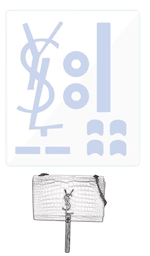 BagArmor Hardware Schutzfolie Kompatibel mit YSL Kate Quaste Klein Geldbörse Hardware Aufkleber Transparent Anti-Kratzer Klar von BagArmor