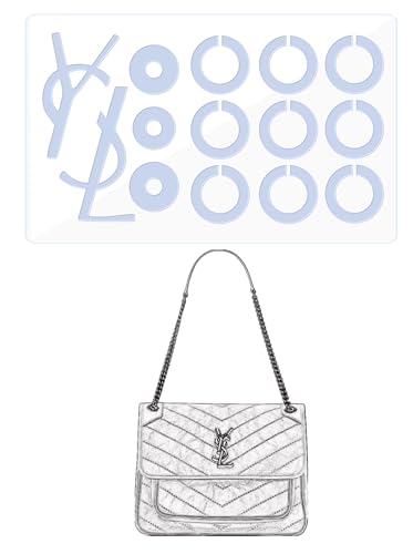 BagArmor Hardware Schutzfolie Kompatibel mit YSL Niki Klein Geldbörse Hardware Aufkleber Transparent Anti-Kratzer Klar BagArmor Hardware Schutzfolie Kompatibel mit YSL Niki Klein Geldbörse Hardware Aufkleber Transparent Anti-Kratzer Klar von BagArmor